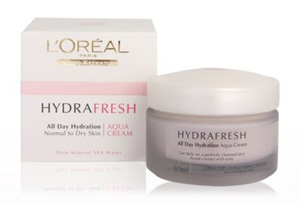 L'Oreal Paris Hydrafresh Aqua Cream for dry Skin
