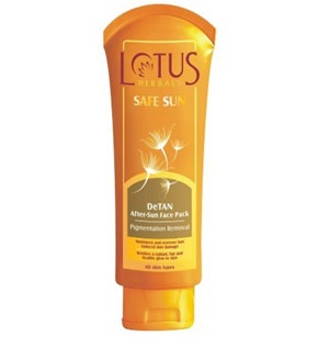 Lotus Herbal Safe Sun De-tan Face Pack