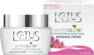 Lotus Herbals Whiteglow Skin Whitening and Brightening Massage Creme